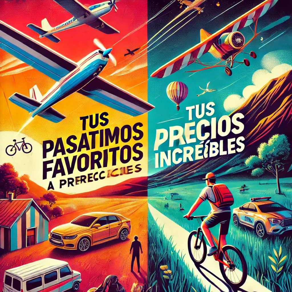 Productos de aeromodelismo y ciclismo en oferta
